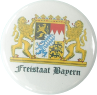 Bayern Freistaat Wappen Button